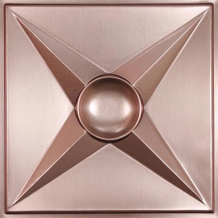 Ceilume Circle Star 2ft x 2ft Copper Ceiling Tile V1-CIRSTR-22CBR